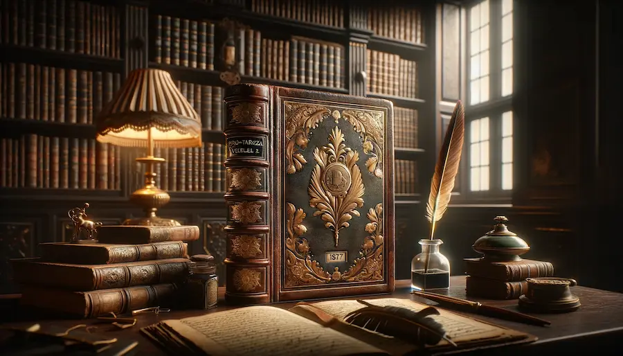 Timeless Echoes: Exploring the Rich Tapestry of 'Porzo-tarcza-levelei Volume 2, 1877 Leatherbound