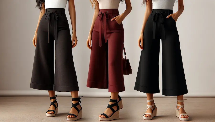 The Gabriella - High Waisted Gaucho Pants main image 1