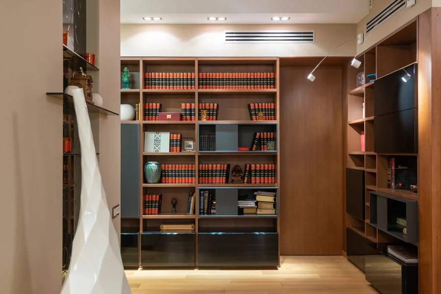2601 30th St NW Washington DC 20008: Zuckerberg's D.C. Estate Luxurious Modern Library Study inside 2601 30th St NW
